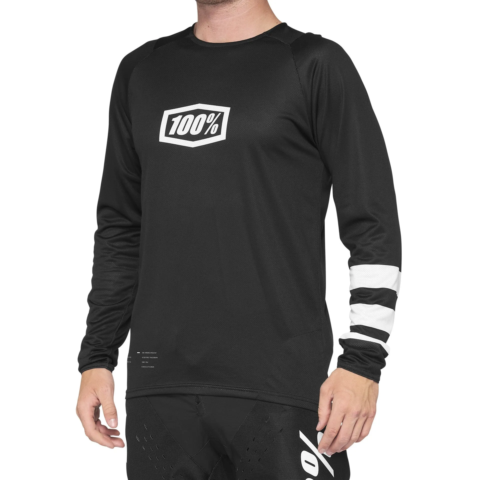 100% R-core Jersey Black/white