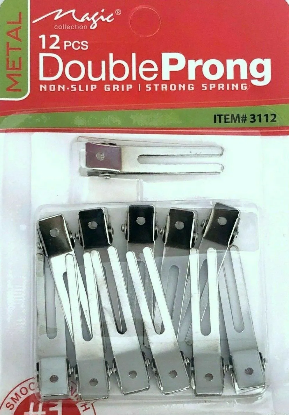 12 pcs Double Prong Clips