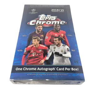 2018-19 Topps Chrome UEFA Champions League Factory Sealed Hobby Box Mbappe RC?