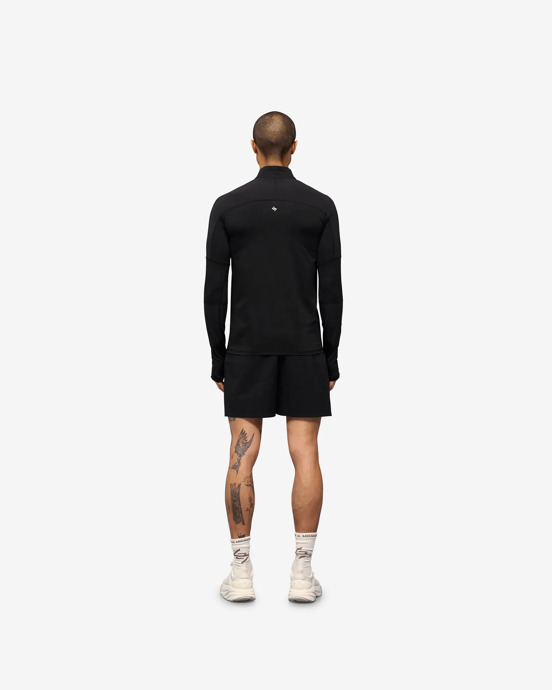247 Run Quarter Zip - Jet Black