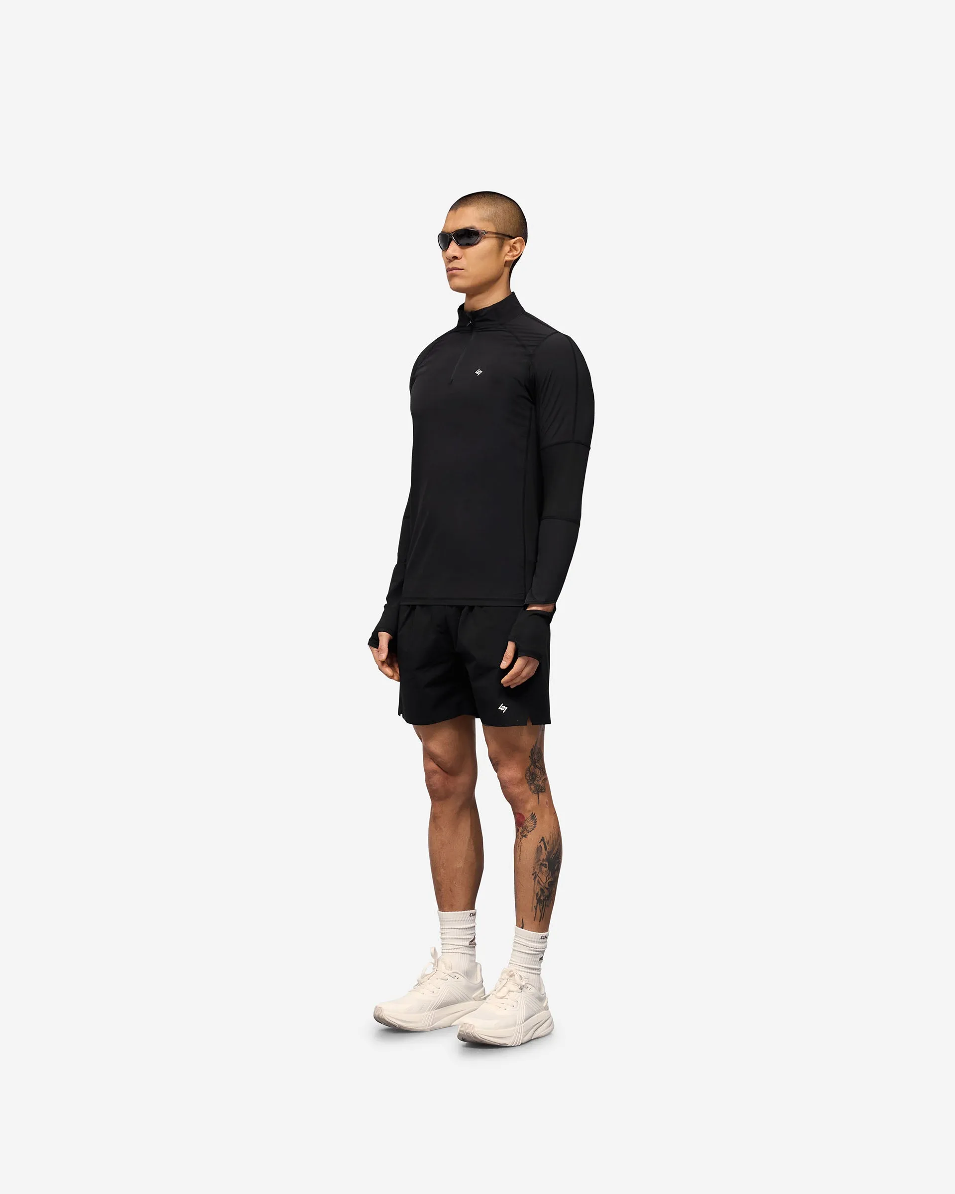 247 Run Quarter Zip - Jet Black