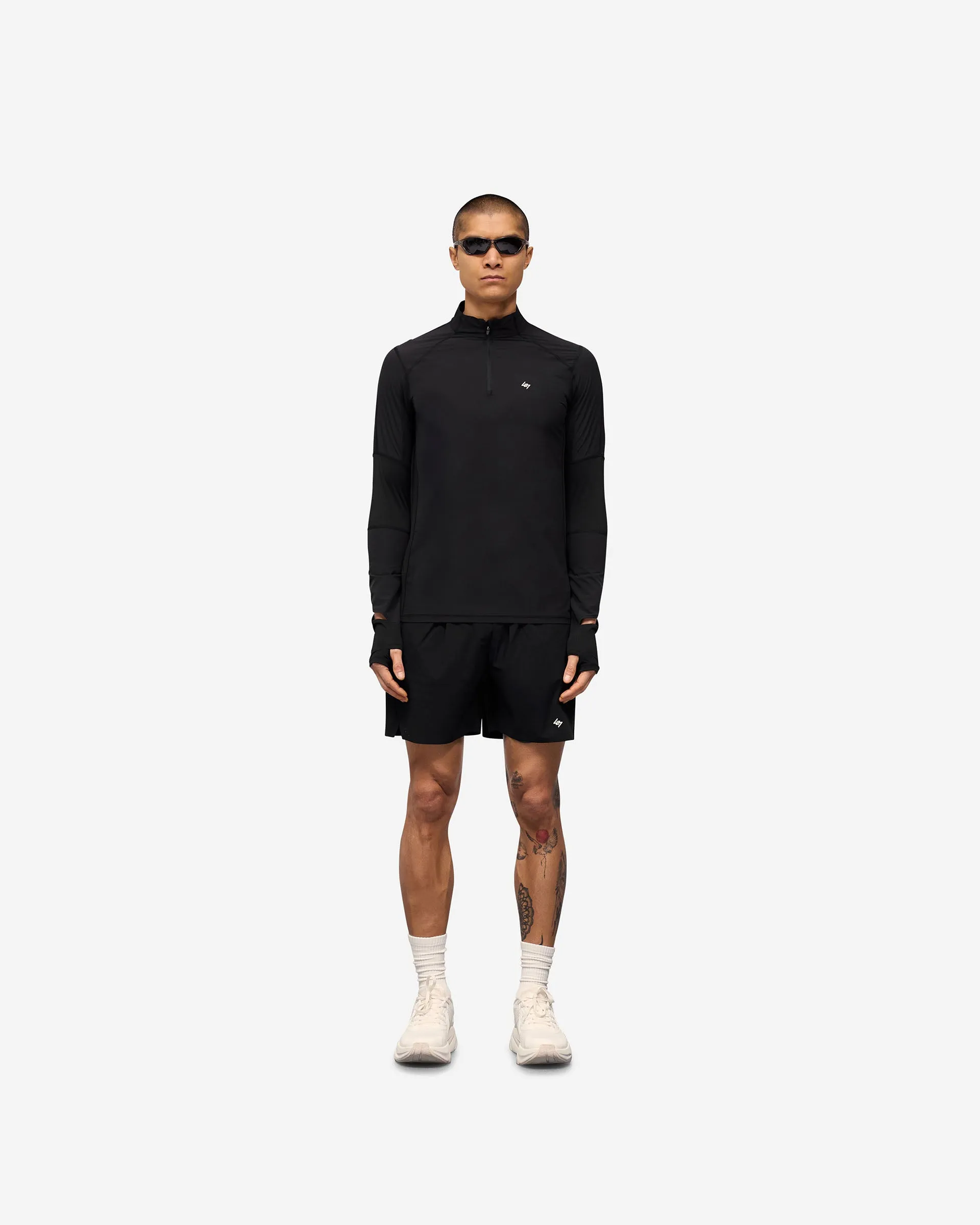247 Run Quarter Zip - Jet Black