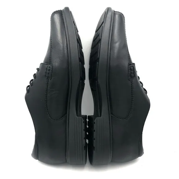 Abeo Dawson Black Leather Orthotic Oxford Dress Shoes Mens Size 8