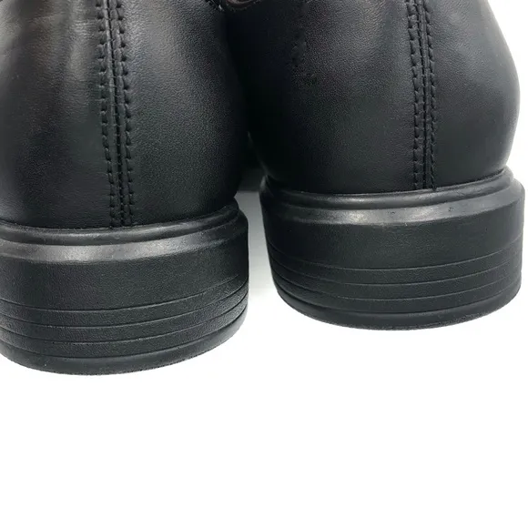 Abeo Dawson Black Leather Orthotic Oxford Dress Shoes Mens Size 8