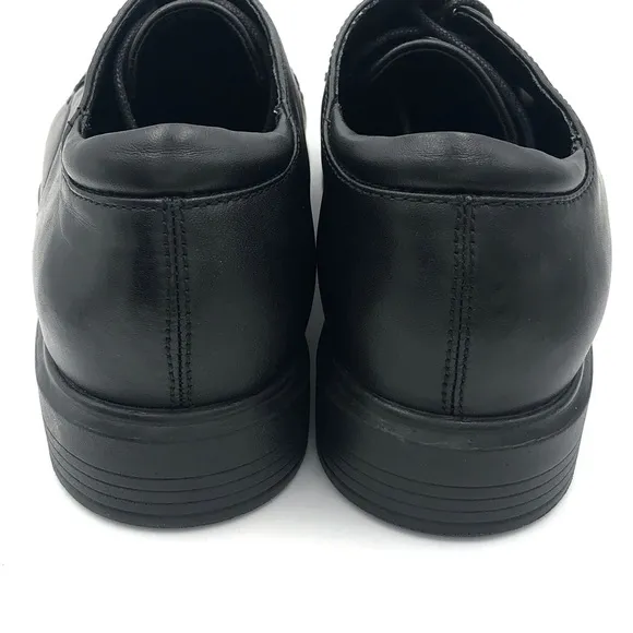 Abeo Dawson Black Leather Orthotic Oxford Dress Shoes Mens Size 8