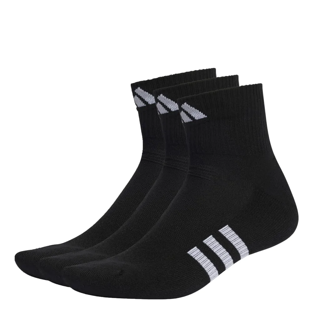 Adidas Mens Performance Cushion Ankle Socks 3 Pack