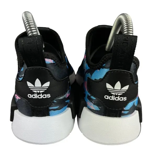 Adidas NMD 360 C Black Blue Pink Camo Slip-On Shoes HP9663 Youth Sizes 12 - 3