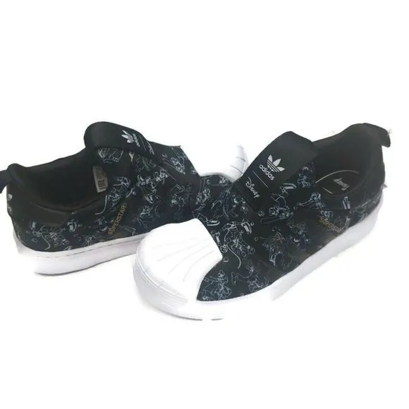 adidas Originals Kids Sz 13.5 Superstar 360 C Slip On Shoes Disney GOOFY FW8040