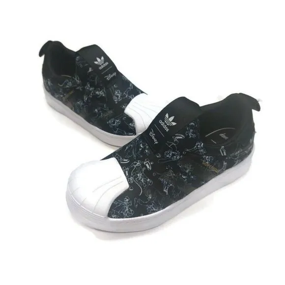 adidas Originals Kids Sz 13.5 Superstar 360 C Slip On Shoes Disney GOOFY FW8040