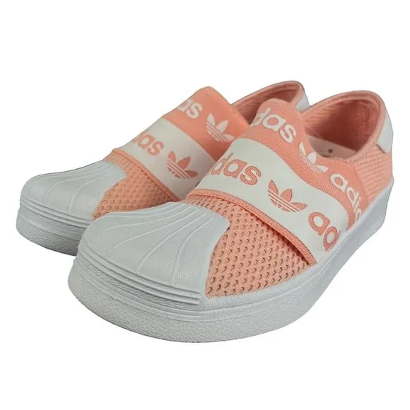 Adidas Superstar SMR 360 C Glow Pink White Slip On Shoes EG7886 Youth Size 2.5