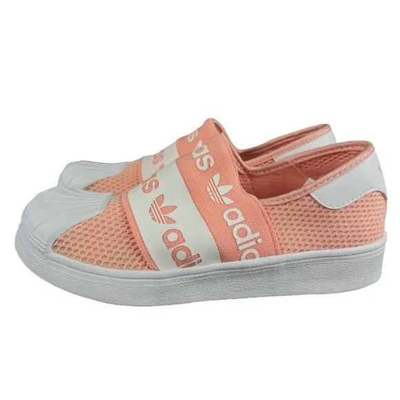 Adidas Superstar SMR 360 C Glow Pink White Slip On Shoes EG7886 Youth Size 2.5
