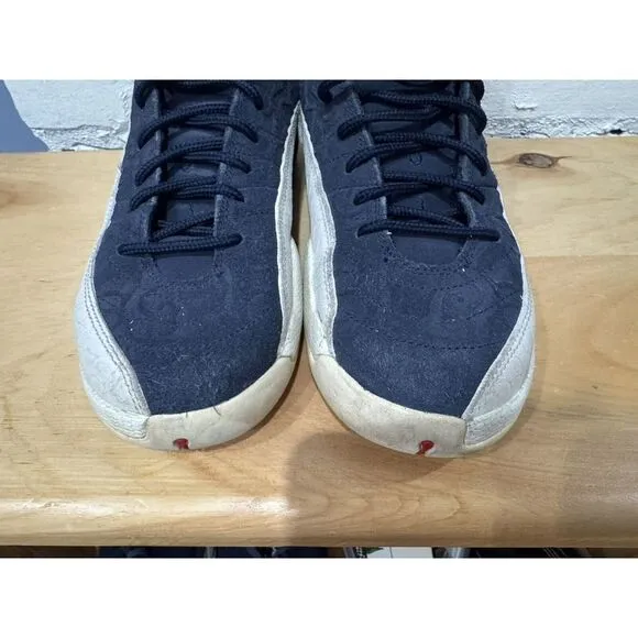 Air Jordan 12 Kids Blue Retro International Flight BV8017-445 Shoes Sz 6.5