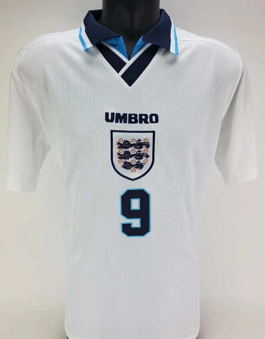 Alan Shearer Signed UMBRO Soccer Shirt (Beckett) Premier League Record 260 Goals