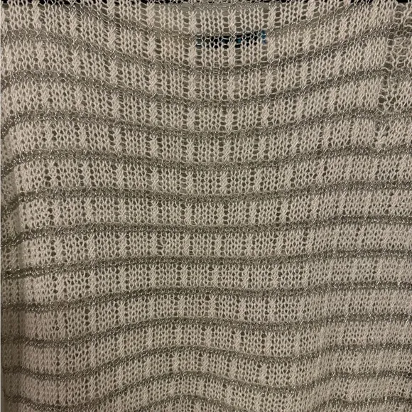 Alice   Olivia Designer Mesh Crew Neck Sweater size Large