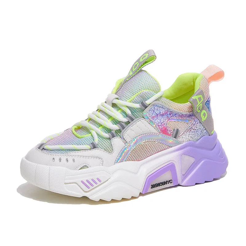 All-match Sports Shoes Mesh Breathable Women's Shoes Luminous