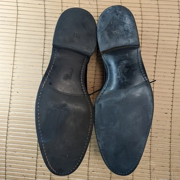 Allen Edmonds &quot;Montgomery&quot; Black Leather Split Toe Oxfords Dress Shoes Size 10D