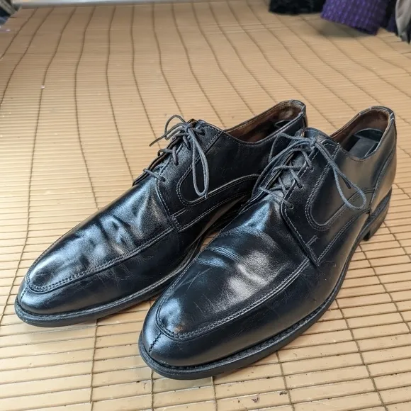 Allen Edmonds &quot;Montgomery&quot; Black Leather Split Toe Oxfords Dress Shoes Size 10D