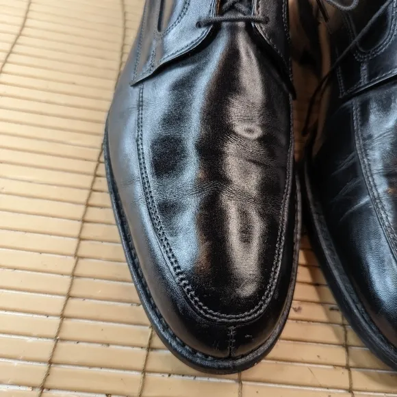 Allen Edmonds &quot;Montgomery&quot; Black Leather Split Toe Oxfords Dress Shoes Size 10D