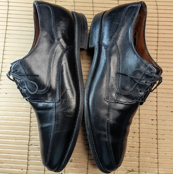 Allen Edmonds &quot;Montgomery&quot; Black Leather Split Toe Oxfords Dress Shoes Size 10D