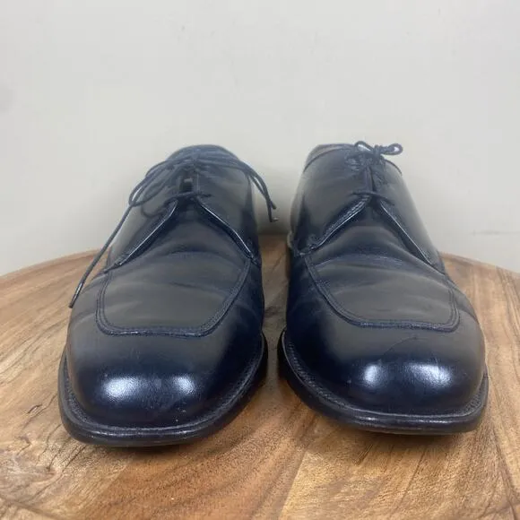 Allen Edmonds Burton Mens Black Size 9.5 Leather Oxford Dress Shoes