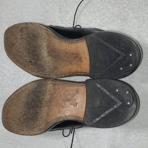 Allen Edmonds Hillcrest Black Leather Oxford Dress Shoes Size 10