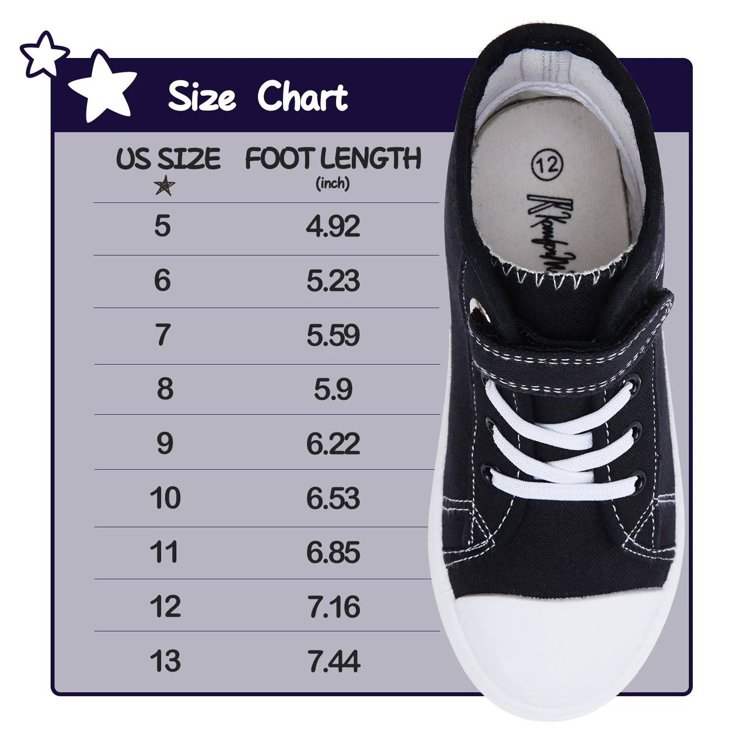 Angel Unicorn High Top Navy Canvas Sneakers