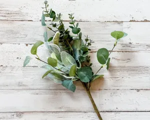 Artificial velvet lamb's ear greenery spray