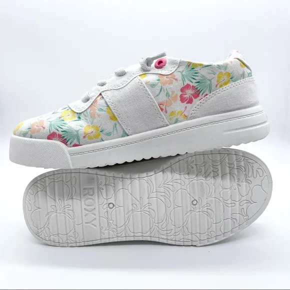 Barbie x ROXY Girls Floral Cannon Sneakers