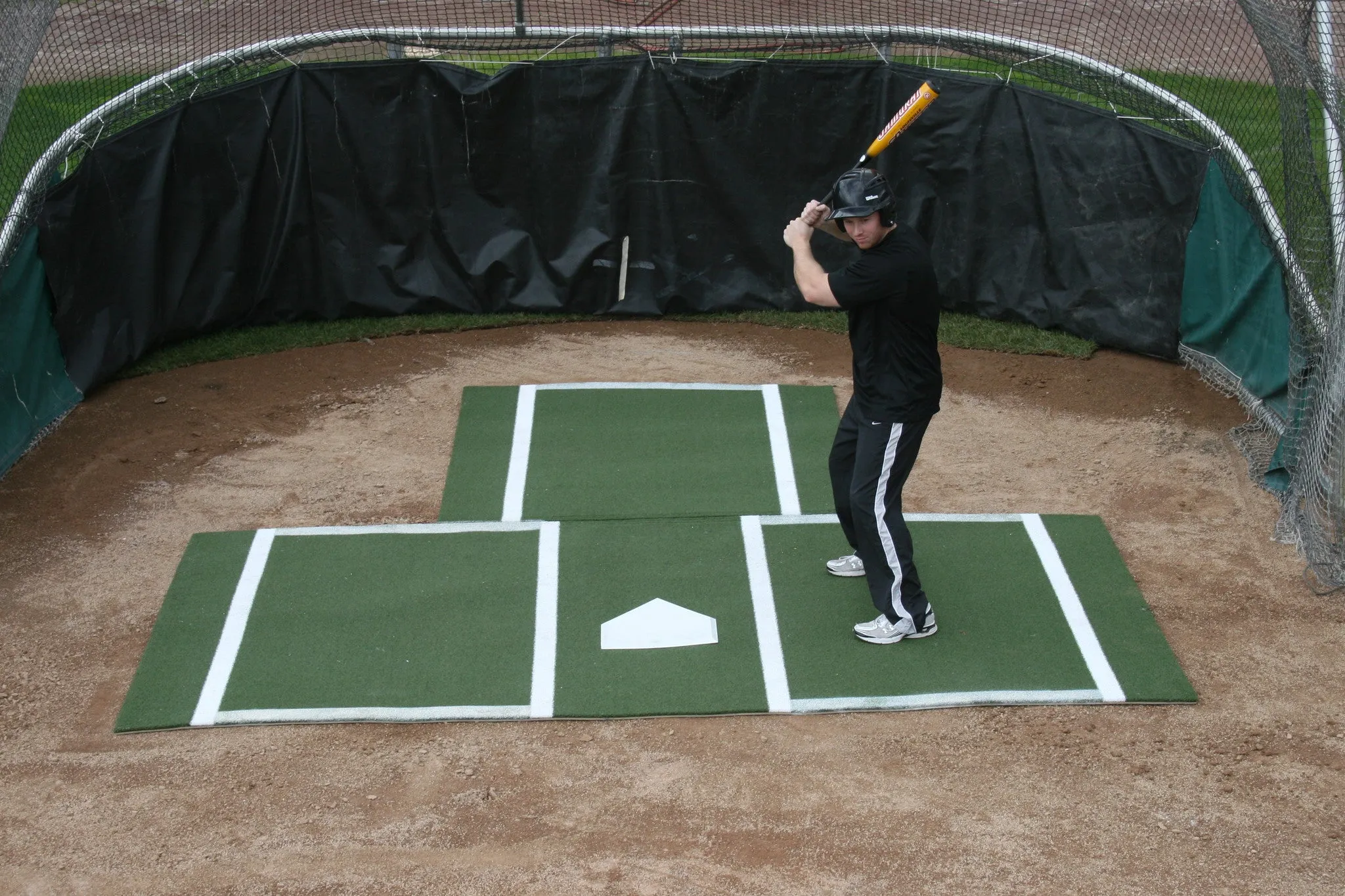 Batting Mat Pro With Catcher Extension by ProMounds