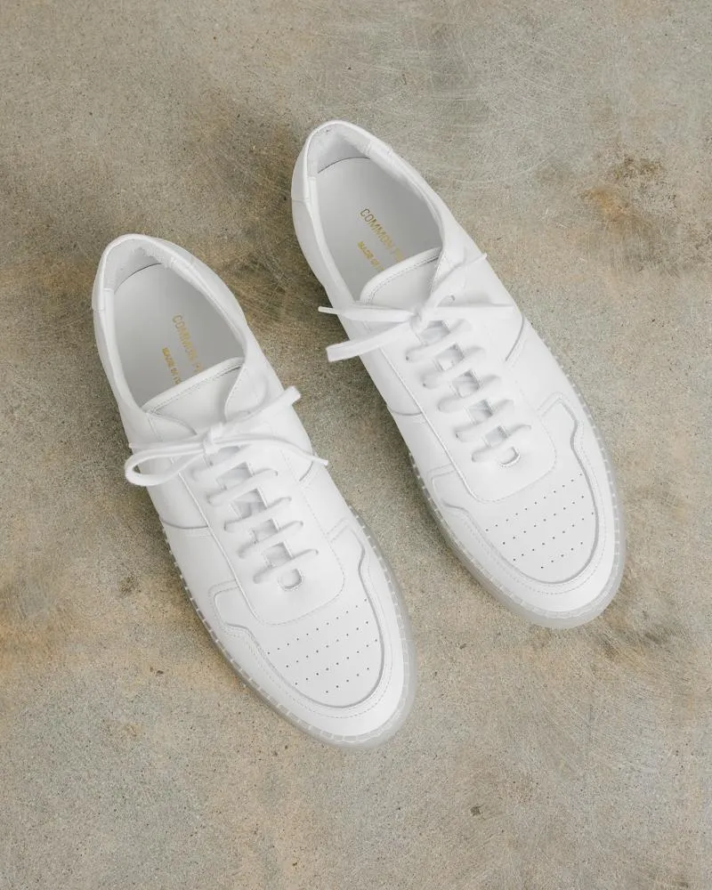 Bball Low Transparent Sole in White