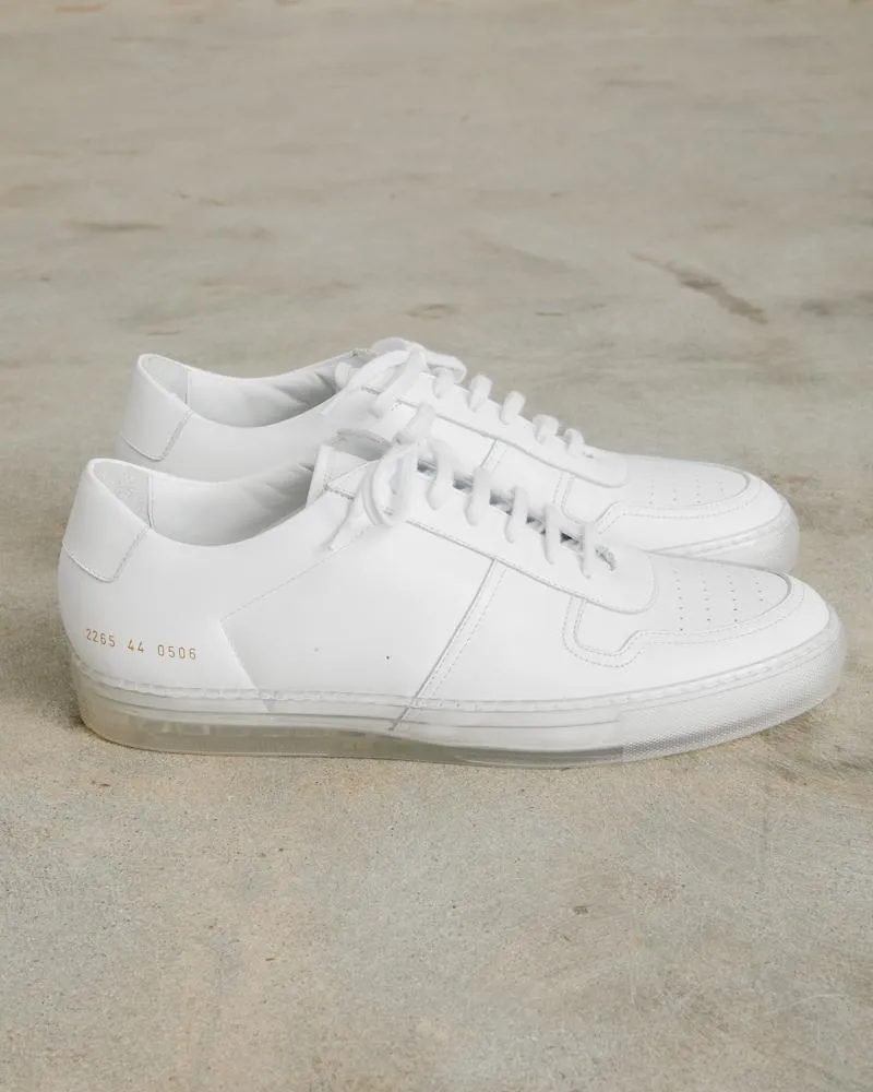 Bball Low Transparent Sole in White
