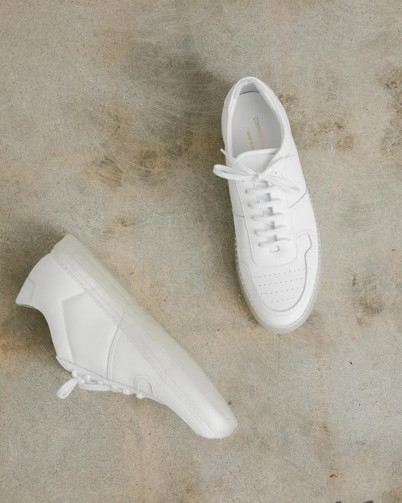 Bball Low Transparent Sole in White