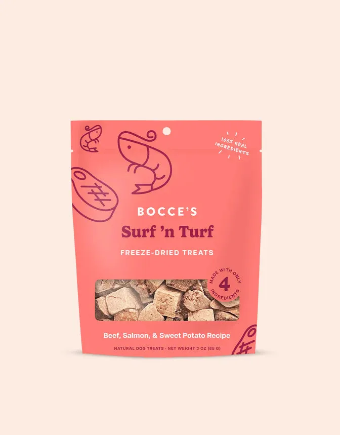 Bocce's Surf 'n Turf Freeze-Dried Treats