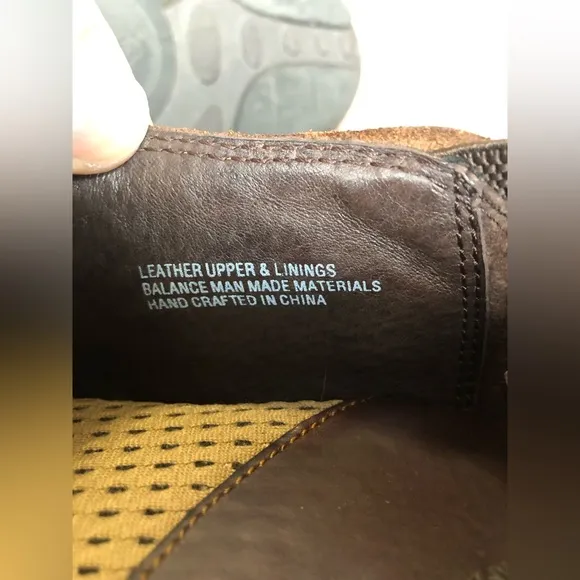 Born brown leather slip on shoes 10