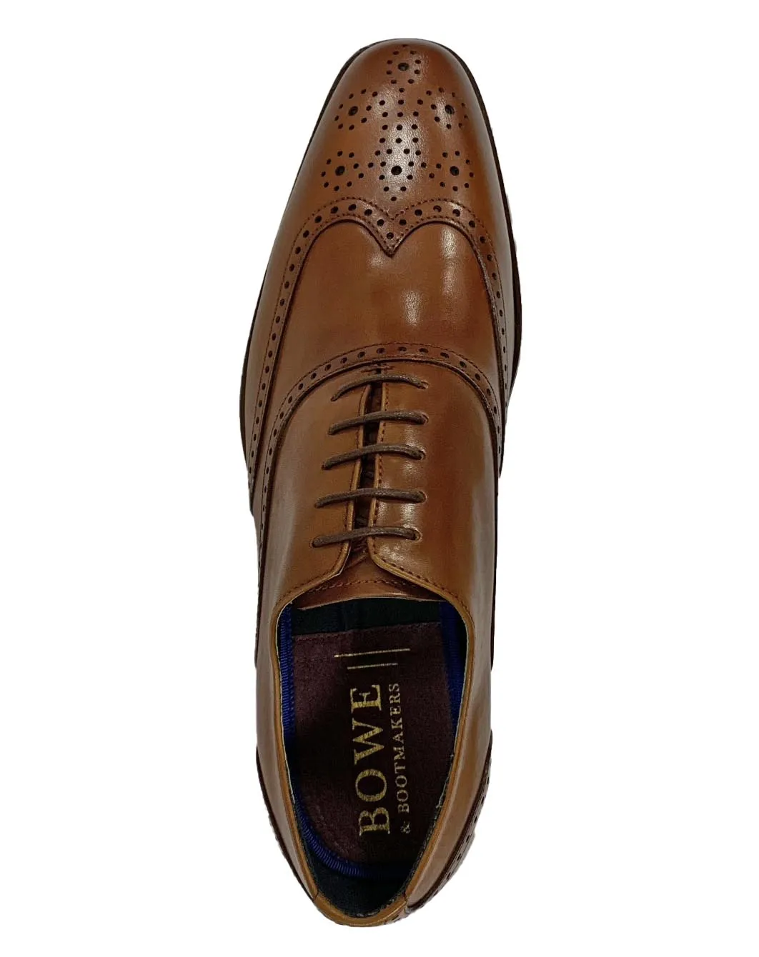 Bowe & Bootmaker Carbonet Whiskey Tan Leather Formal Shoes