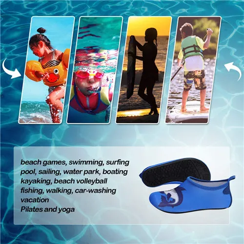 Boys and Girls Beach Water Shoes Blue Shark - Kkomforme