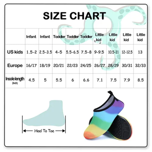 Boys and Girls Beach Water Shoes Gradient Wave - Kkomforme
