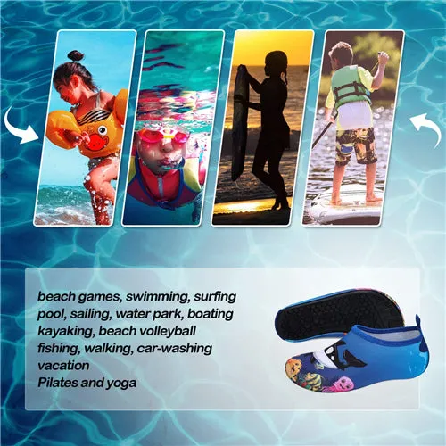 Boys and Girls Beach Water Shoes Happy Seaworld - Kkomforme