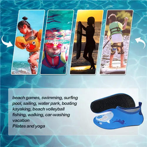 Boys and Girls Beach Water Shoes Unicorn Whale - Kkomforme