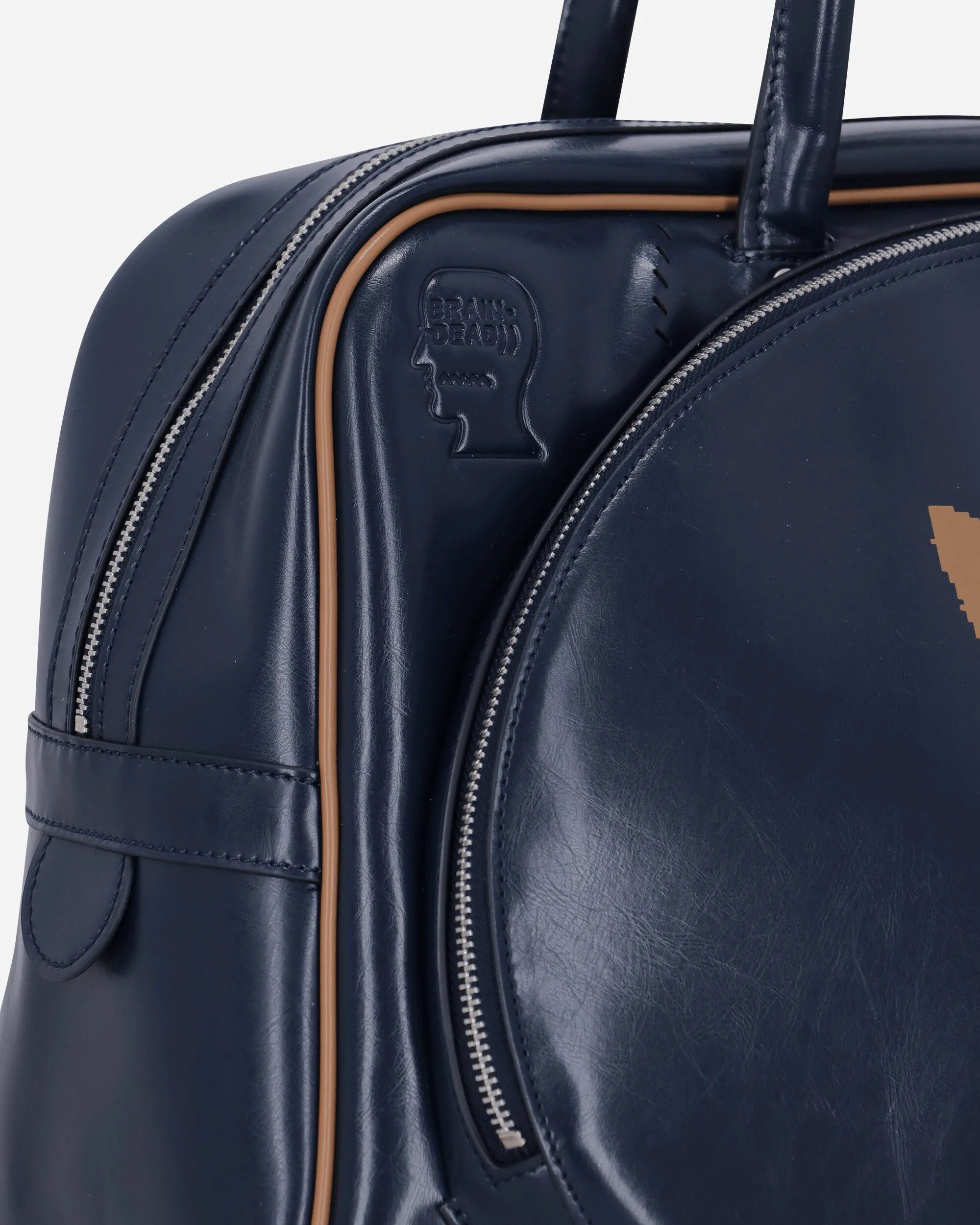 Brain Dead Bag Collegiate Navy / Brown Desert