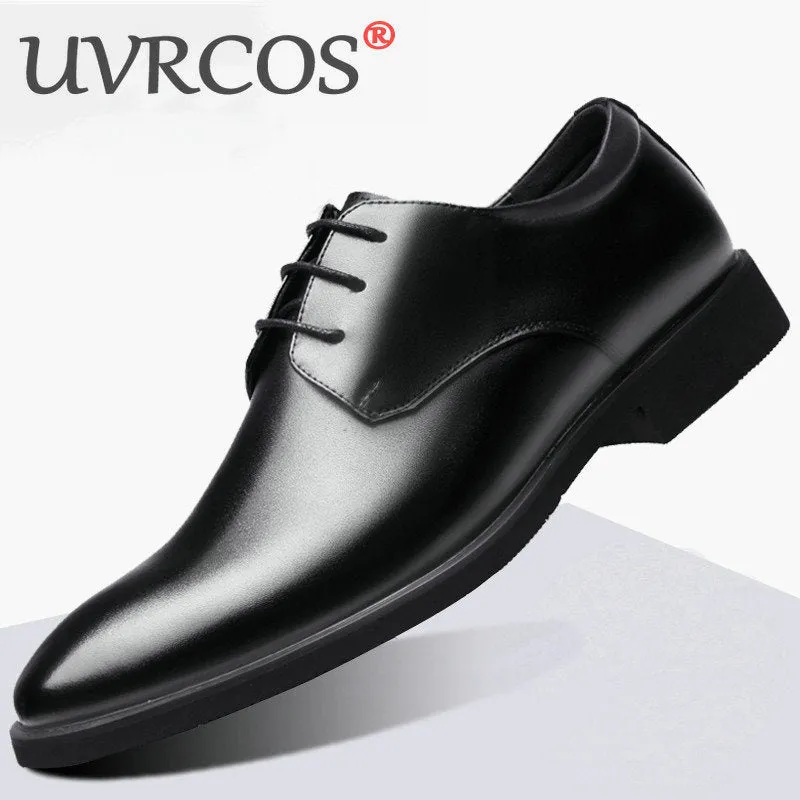 British Leather Shoes Casual New Leather Shoes Men's Business Dress Shoes