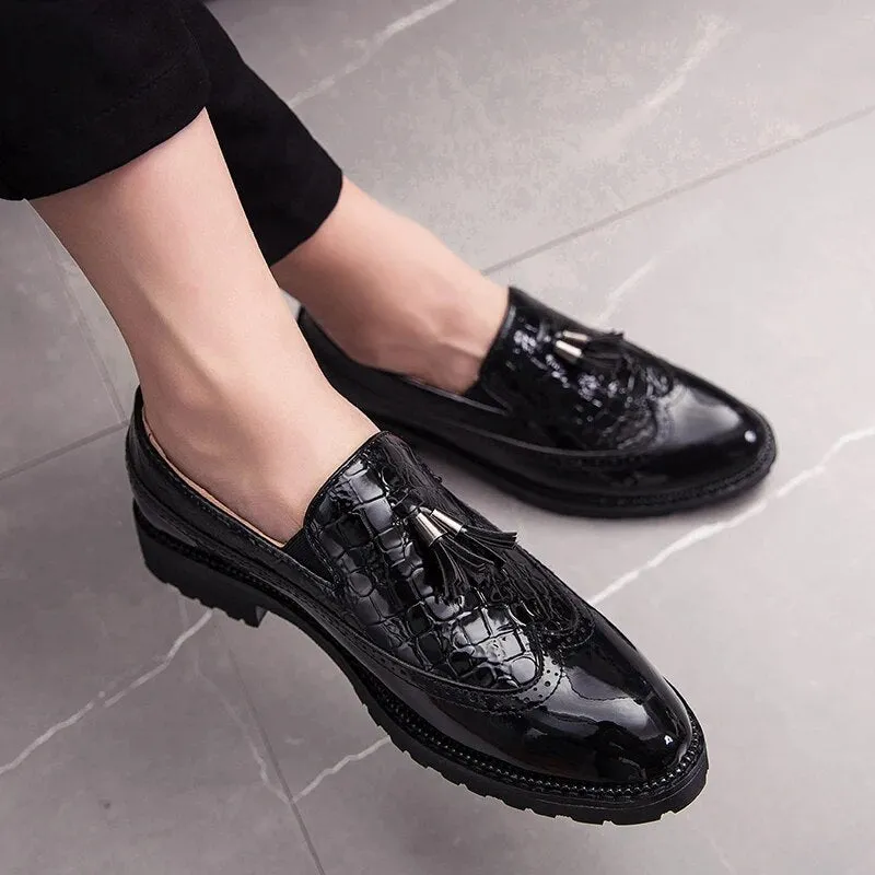 Casual Leather Shoes For Men Breathable Leather Loafers