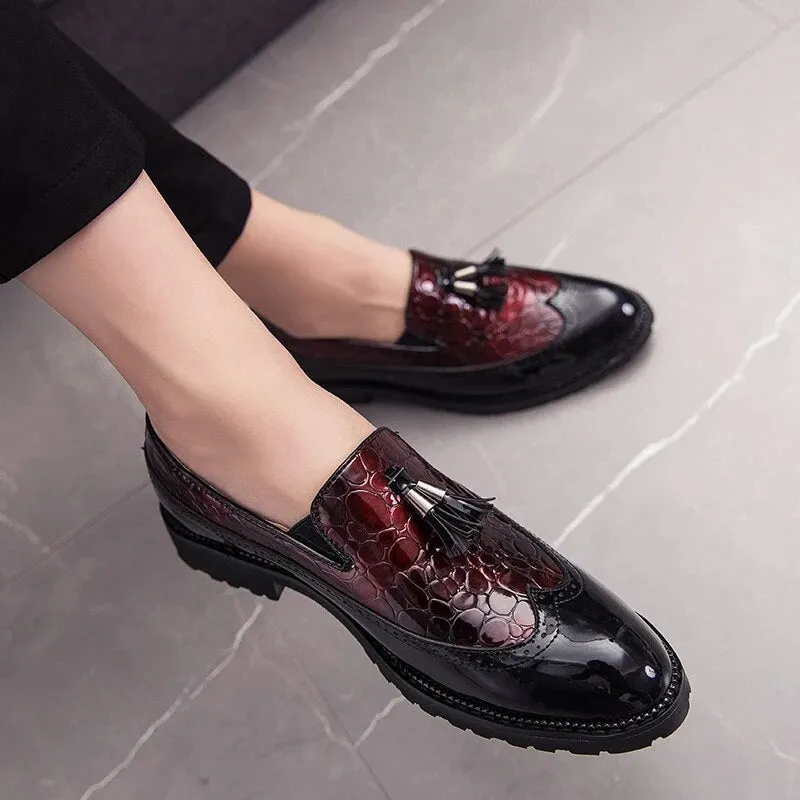 Casual Leather Shoes For Men Breathable Leather Loafers