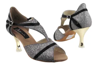 CD3007 Party Stardust & Black Satin Trim