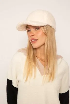 Central Park West Sherpa Malibu Sherpa Hat - Ivory