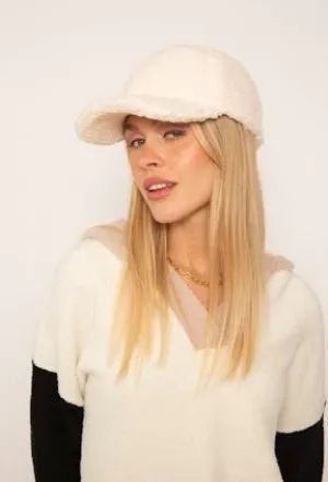 Central Park West Sherpa Malibu Sherpa Hat - Ivory