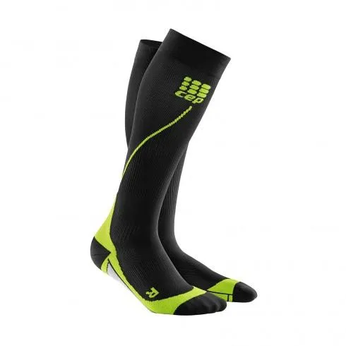 CEP Pro  Run Sock 2.0 Black/Green Men