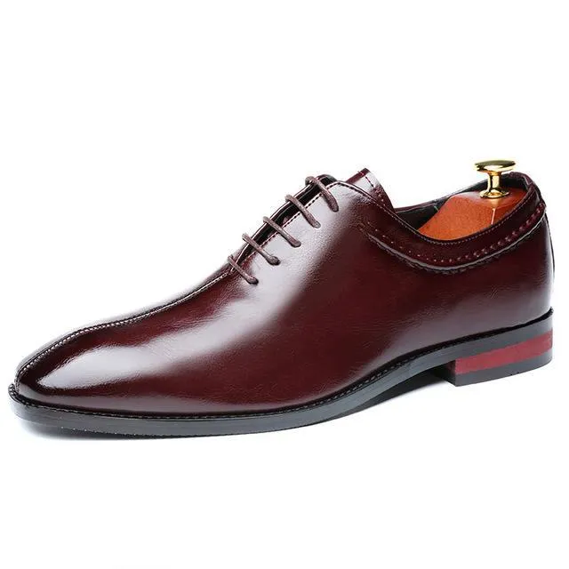 Classic Retro Brogue Men Flats Party Dress Shoes