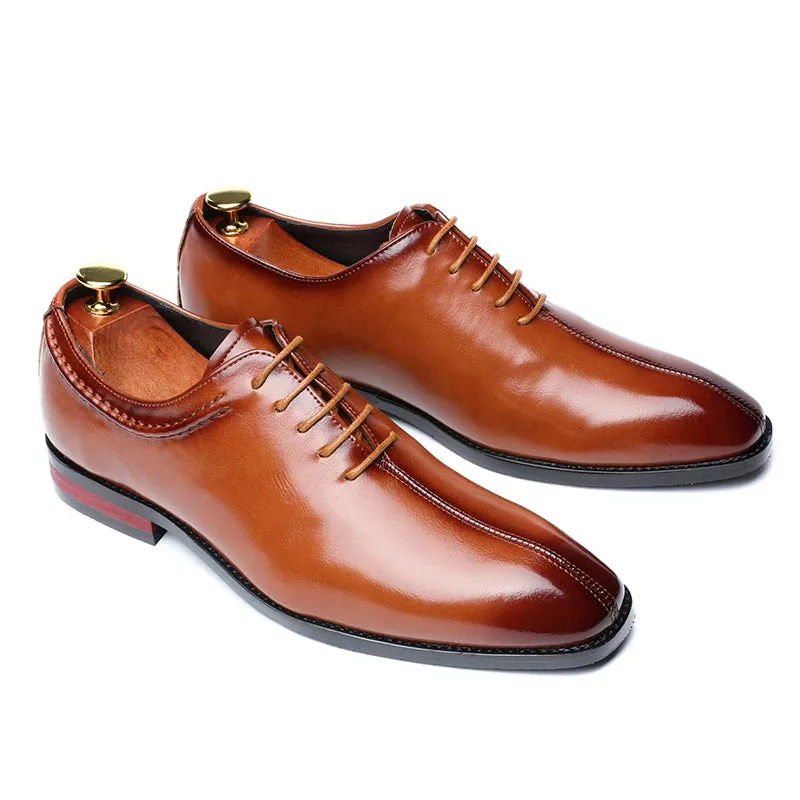 Classic Retro Brogue Men Flats Party Dress Shoes