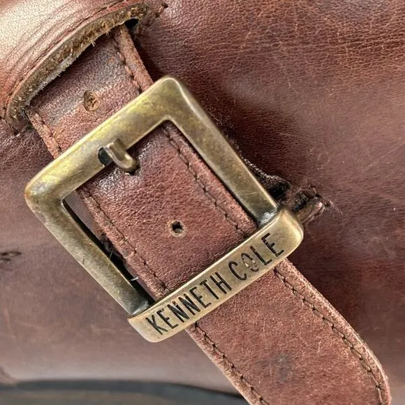 Cole Haan Brown Leather Monk Strap Ankle Boots Dress Shoes Men 10